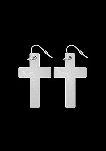 [16127] E.사일러 십자가 귀걸이 (한쌍)