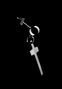 [16315] 세인트 십자가 귀걸이 (한쌍)